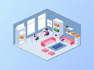 Isometric IT Office