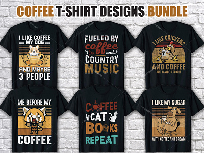 Coffee T Shirt Design Bundle