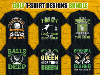 Best Golf T Shirt Design Bundle
