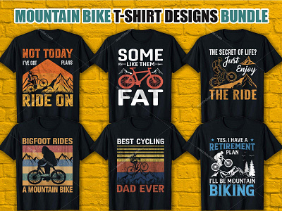 MOUNTAIN BIKE T SHIRT DESIGN BUNDLE branding graphic design mountain bike amazon design mountain bike shirts