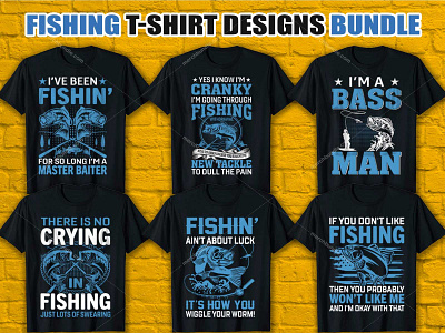 FISHING T SHIRT DESIGN BUNDLE fishing shirts