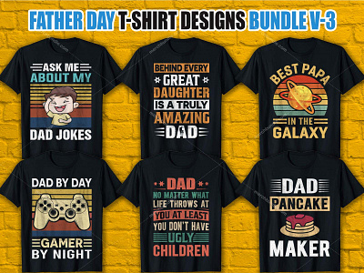 Father's Day T Shirt Design Bundle