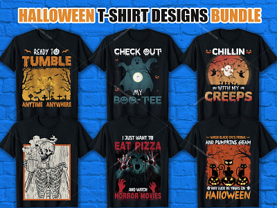 BEST HALLOWEEN T SHIRT DESIGN BUNDLE by Mst. Fency Ara on Dribbble