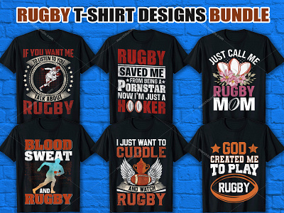 RUGBY T Shirt Design Bundle