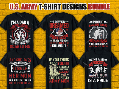 U.S. ARMY T SHIRT DESIGN BUNDLE