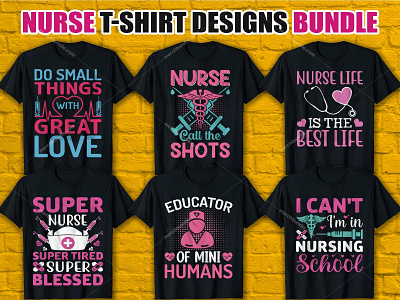 Trendy Nurse T Shirt Design Bundle