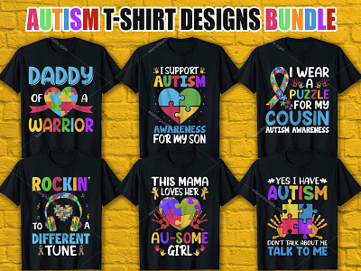 Autism T Shirt Design Bundle autism autism shirt autism t shirt best t shirt design website custom t shirt custom t shirts custom t shirts online custom text shirt design graphic design illustration logo shirt t shirt t shirt design t shirt design ideas t shirt design maker t shirt design template typography t shirt vintage t shirt