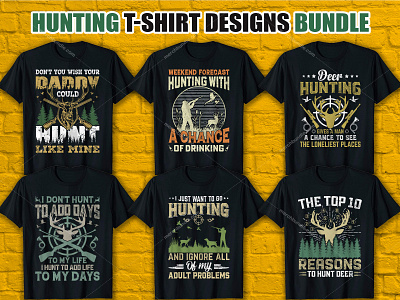 Hunting T Shirt Design Bundle