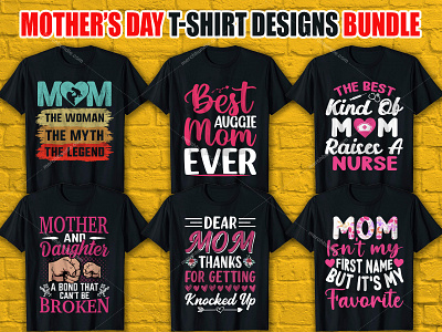 Mother's Day T-Shirt Designs Bundle