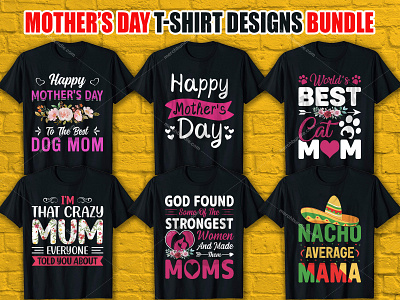 Mother's Day T-Shirt Designs Bundle