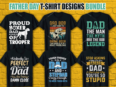 Father Day T-Shirt Designs Bundle merch by amazon