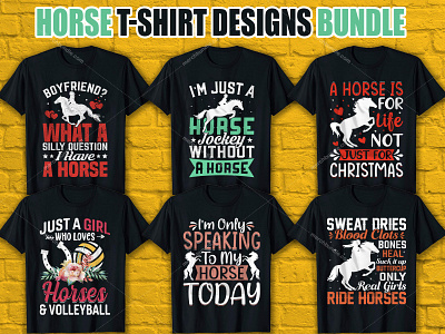 Horse T-Shirt Designs For Merch By Amazon merch by amazon