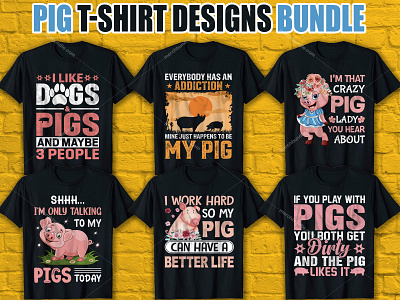 Pig T-Shirt Designs For Merch By Amazon branding logo merch by amazon