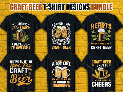 Craft Beer T Shirt Designs Bundle 2