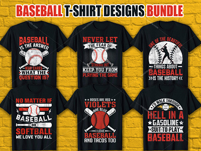 Baseball T-Shirt Design Ideas and Templates