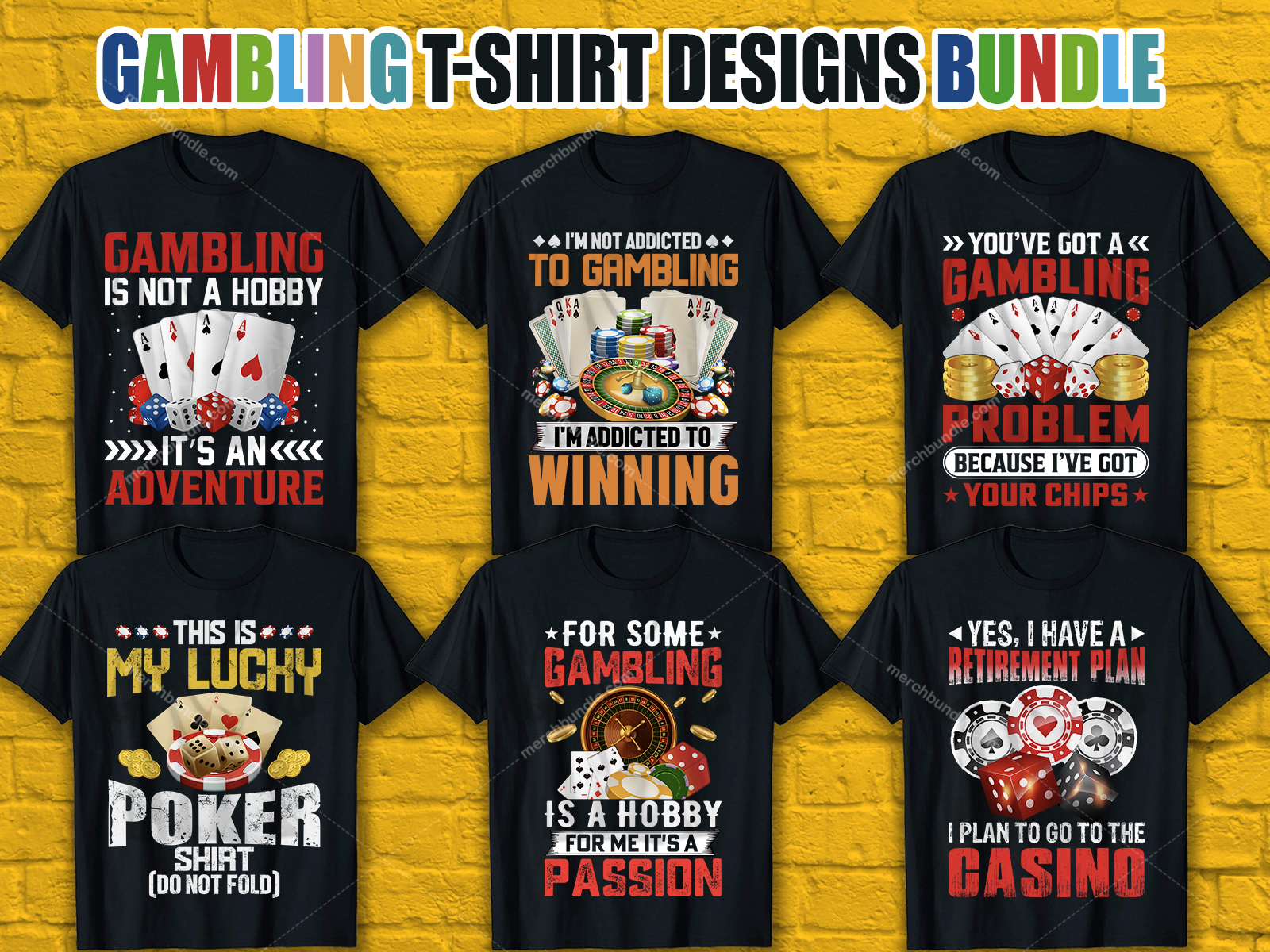 Gambling T-Shirt Designs For Merch By Amazon by Asha on Dribbble