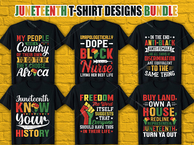 Juneteenth T-Shirt Designs For Merch By Amazon