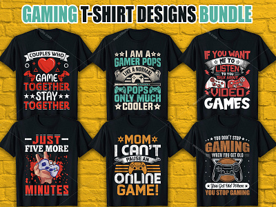 Gaming T-Shirt Designs For Merch By Amazon