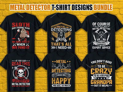 Metal Detector T-Shirt Designs For Merch By Amazon