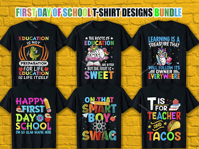 First Day Of School T-Shirt Designs For Merch By Amazon