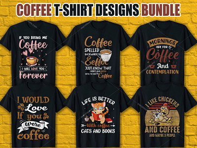 Coffee T-Shirt Designs For Merch By Amazon