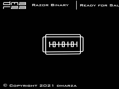 Razor Binary Number Logo