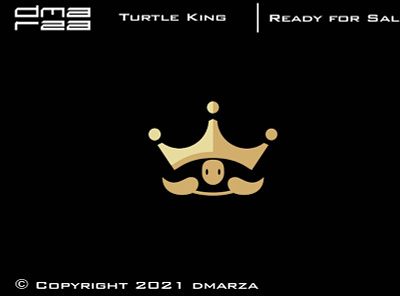 Turtle King Logo app art branding design graphic design icon logo logodesign minimal symbol vector