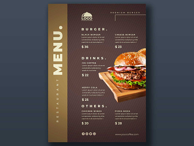 menu design banner design illustration menu photoshop