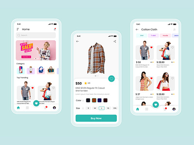 Shopping App UI by Ambix Solutions LLP on Dribbble