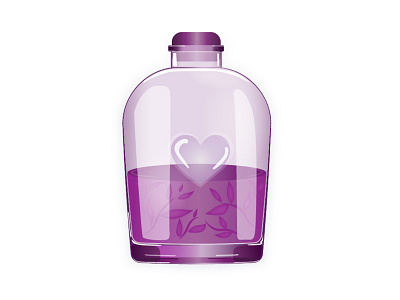 Love potion design illustration love pink potion vector