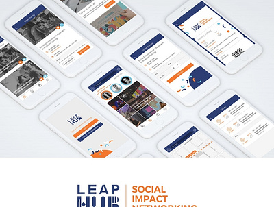 Leap Hub_Branding branding design graphic design logo typography ui ux