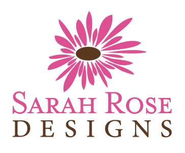 Sarah Rose Designs beautiful brown design flower jewelry logo pink sarah rose