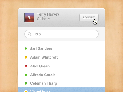 Chat Interface chat interface mac terry harvey ui wood