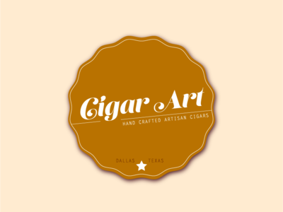 Cigar Art Logo branding cigar font identity illustrator logo logo design mockup project rebrand type