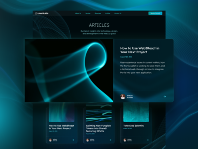 Linum Labs Web3 Articles app branding design logo typography ui ux web3