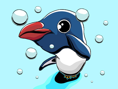 Penguin 2d adobeillustrator art design illustration vector