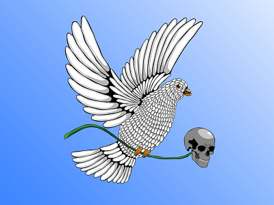 Dove of peace 2d adobeillustrator art artist design illustration vector