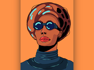 Afro 2d adobeillustrator art design illustration vector