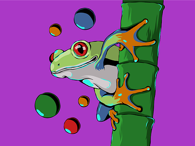 Frog 2d adobeillustrator adobeillustratordraw ai art artist artwork design illustration ilustrator sketch vector vectorart vectorgraphics vectorillustration