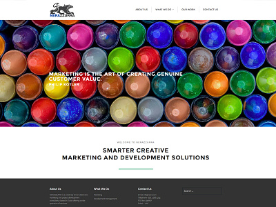Nerazzurra Marketing Solutions Website clean minimal modern responsive website wordpress