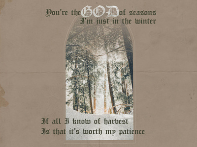 Seasons Lyric gothic type hillson lyric photoshop window winter