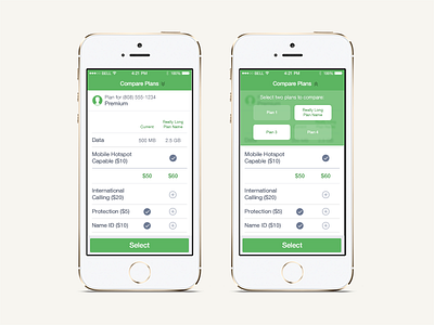 Phone plan comparison
