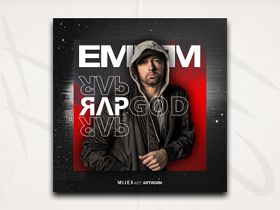 Eminem Rap God Cover Art by Amir Mijex on Dribbble