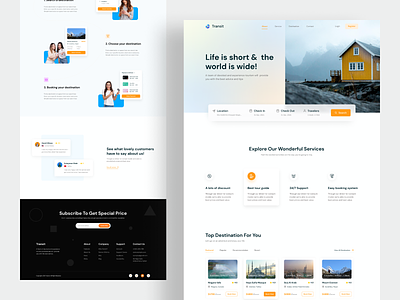 Travel Agency Landing Page Design 2022 design agency clean ui color hello dribbble home page design landing page landing page design travel travel agency travel landing travel landing page travel web design travel website typography ui design uiux web design website website design