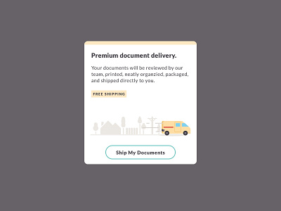 Trust & Will modal II delivery dhl flat illustration free shipping illustration shipping streets van