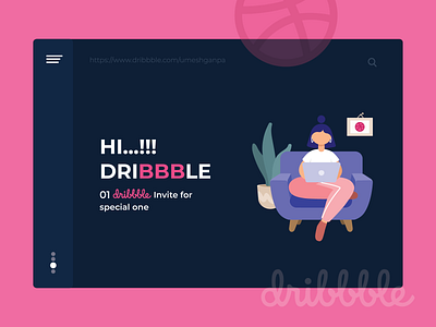 Hello Dribbble - 01 Invite