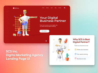 SCS Creative Agency Landing page