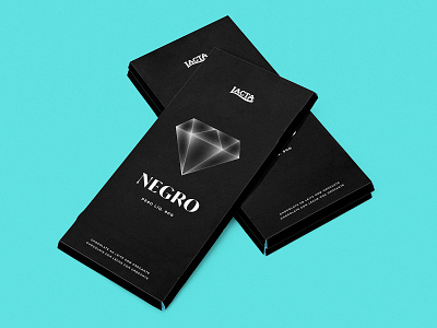 Diamante Negro black chocolate design diamond graphic minimalist mockup packaging typography