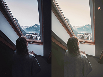 Girl at Window - Light Adjustment & Retouch image retouching retouch retouching