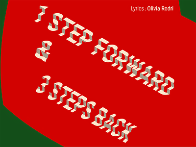 1 Step Forward & 3 Steps Back - Typographic Design - W. Warm-Up